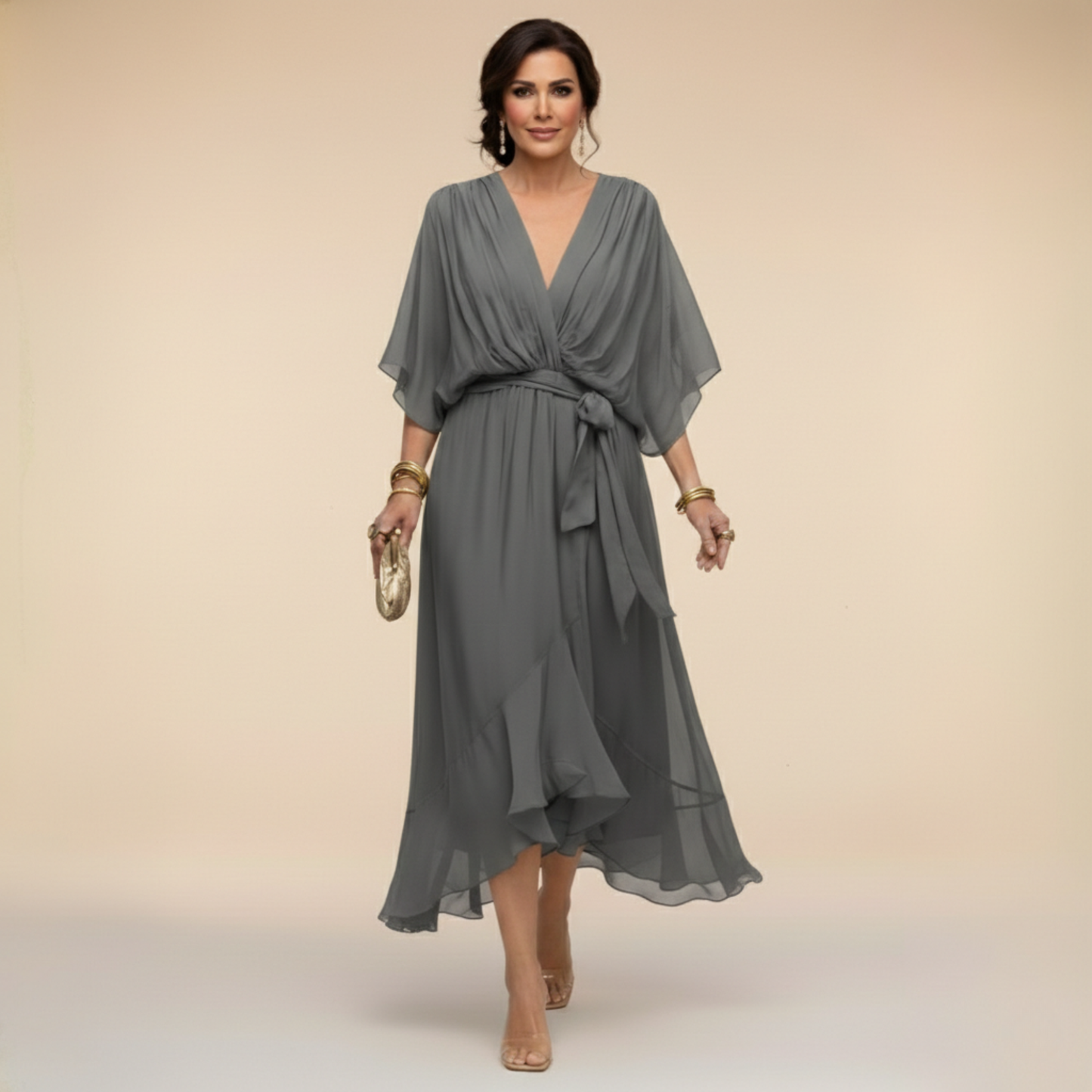 Serena | Robe Chiffon Élégante