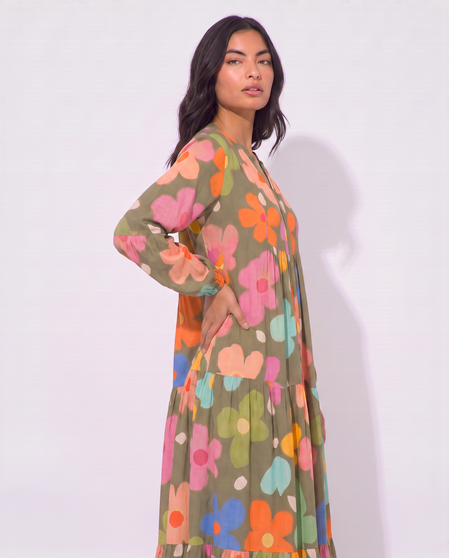 Virelle | Robe Longue Fleurie Fluide