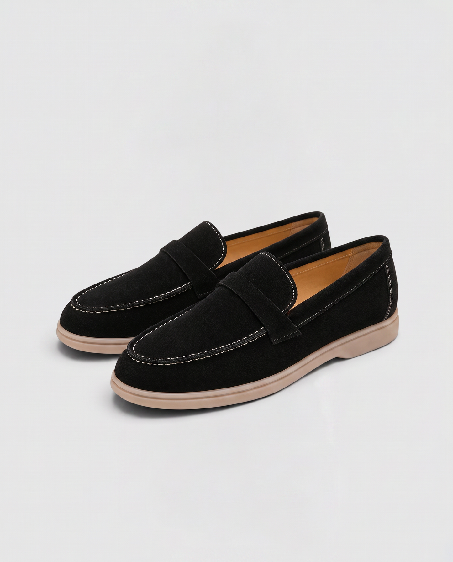 Virelle | Mocassins Plats Femme Effet Daim À Enfiler