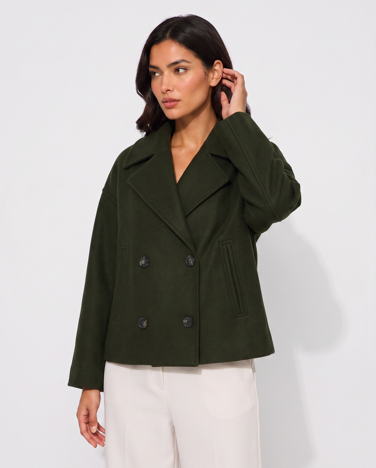 Virelle | Manteau Court Croisé Femme