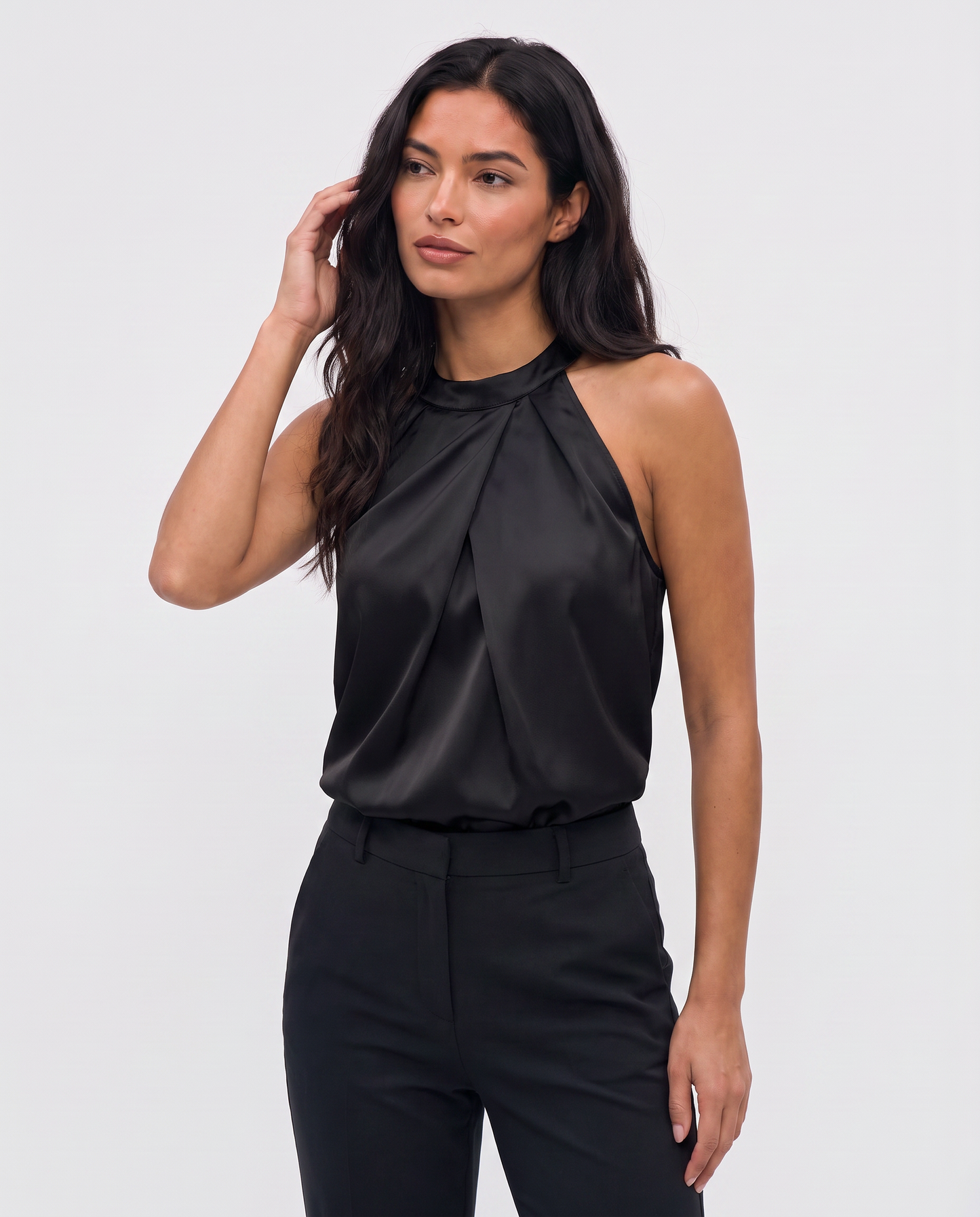 Virelle | Blouse Satin Col Halter