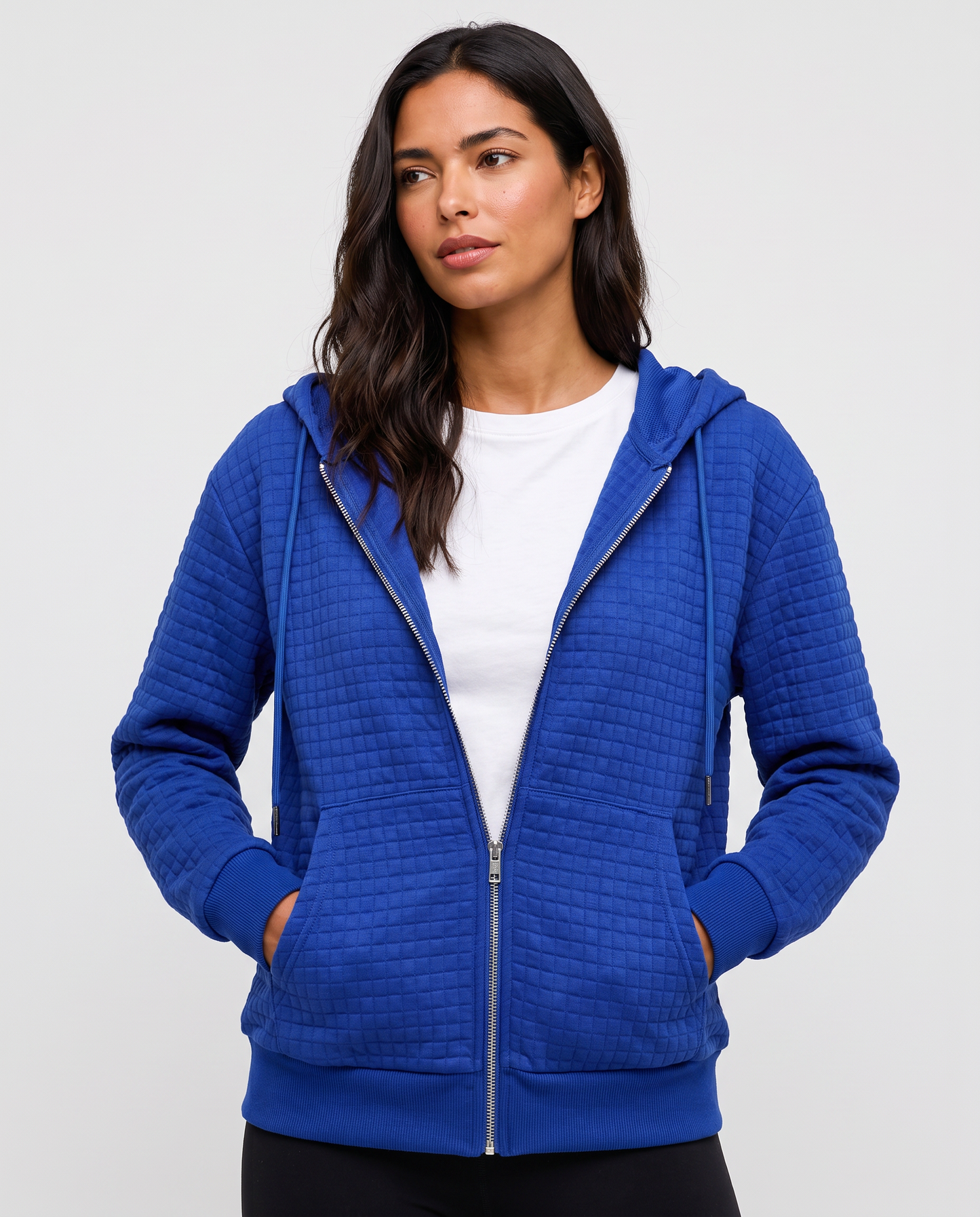 Virelle | Hoodie Zippé Texturé Femme