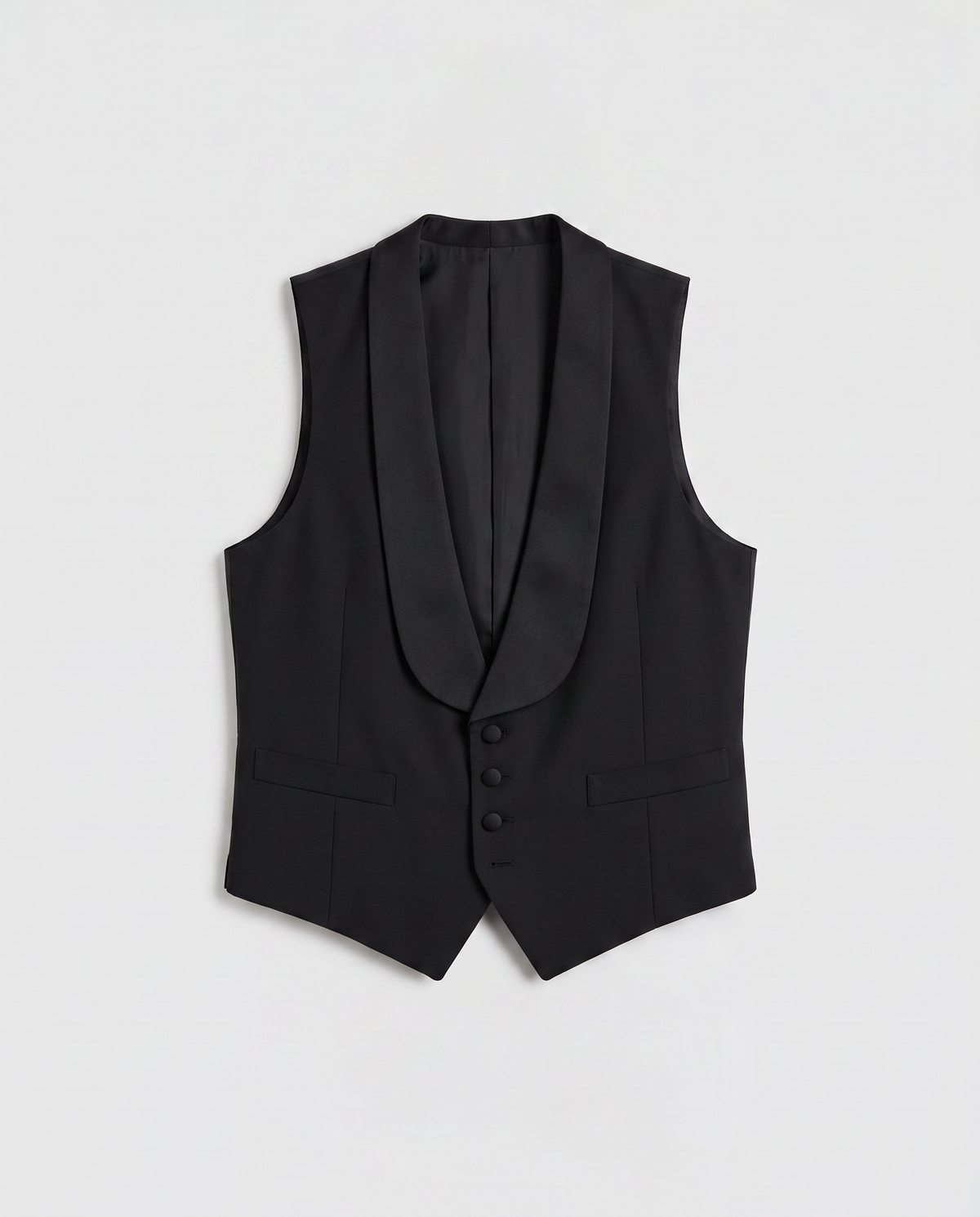 Virelle | Gilet de Tuxedo Homme Noir à Col Châle
