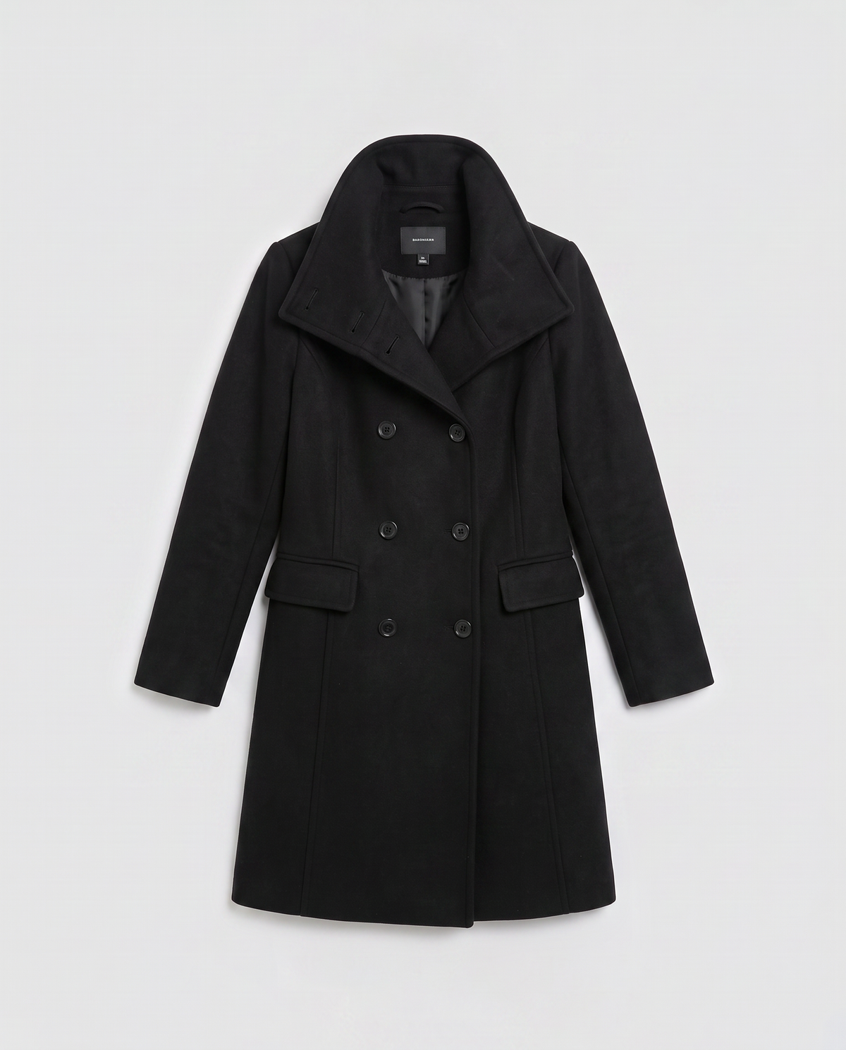Virelle | Manteau Femme Mi-Long à Col Montant