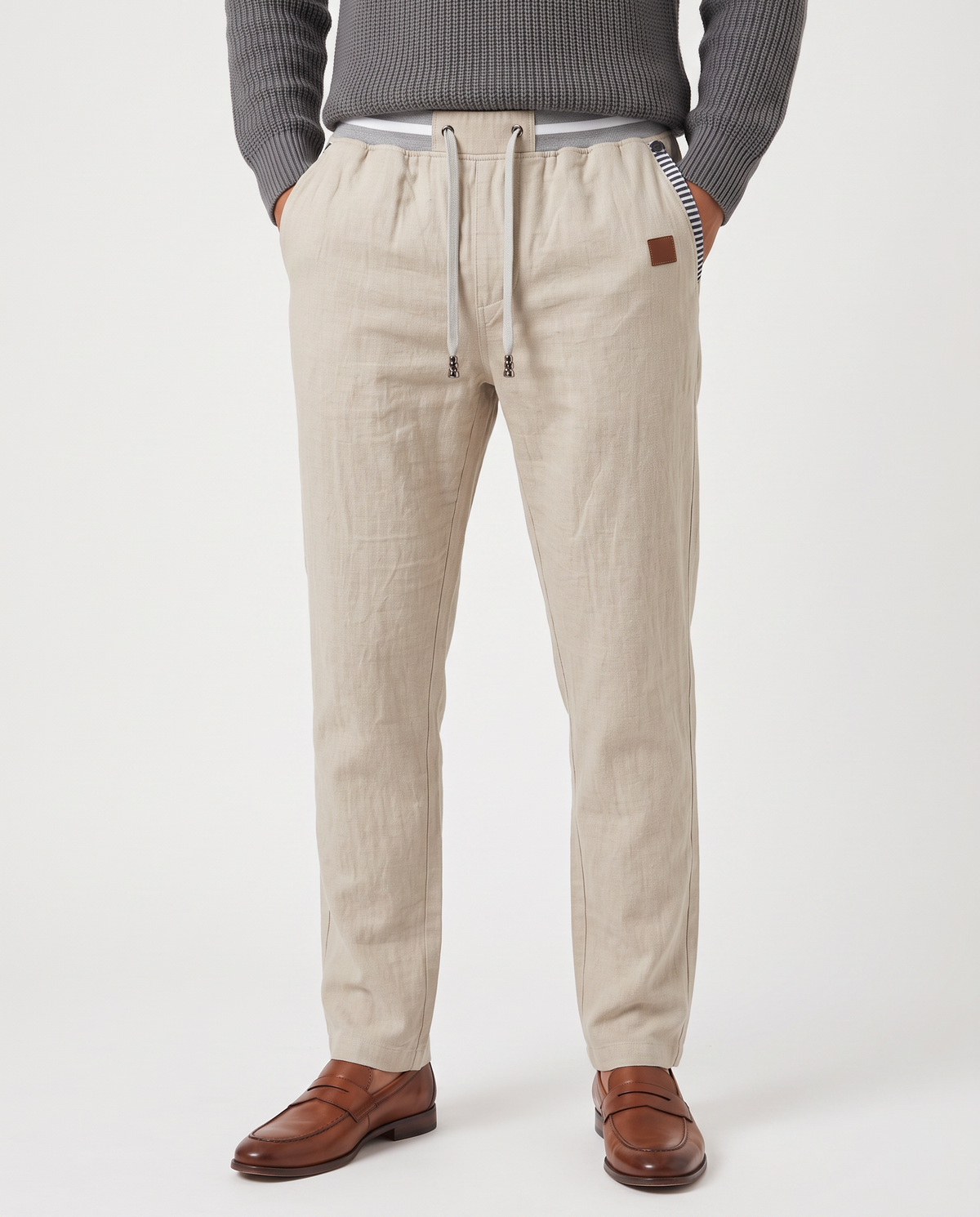 Virelle | Pantalon Décontracté Homme à Cordon de Serrage