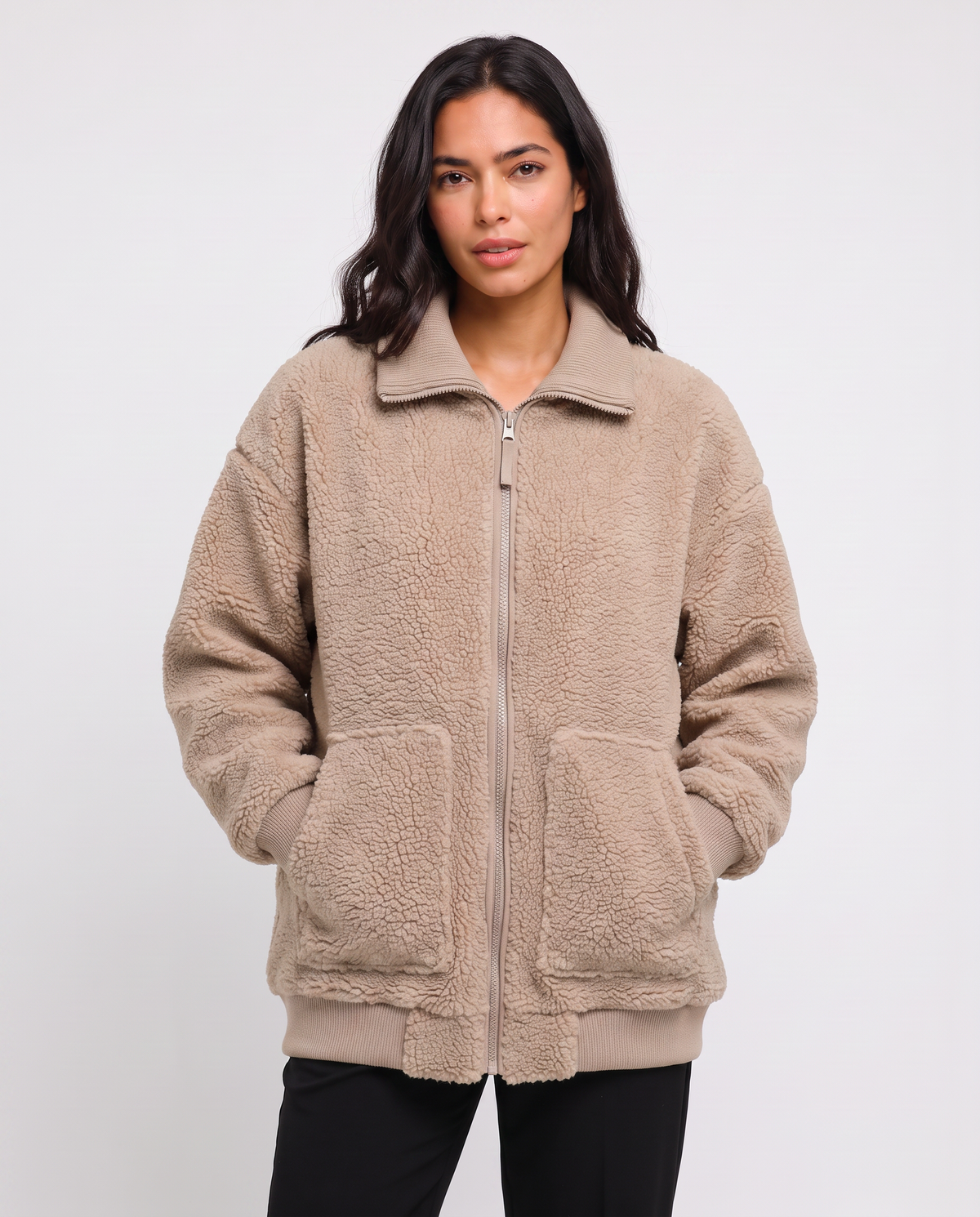 Virelle | Veste Teddy Femme Zippée