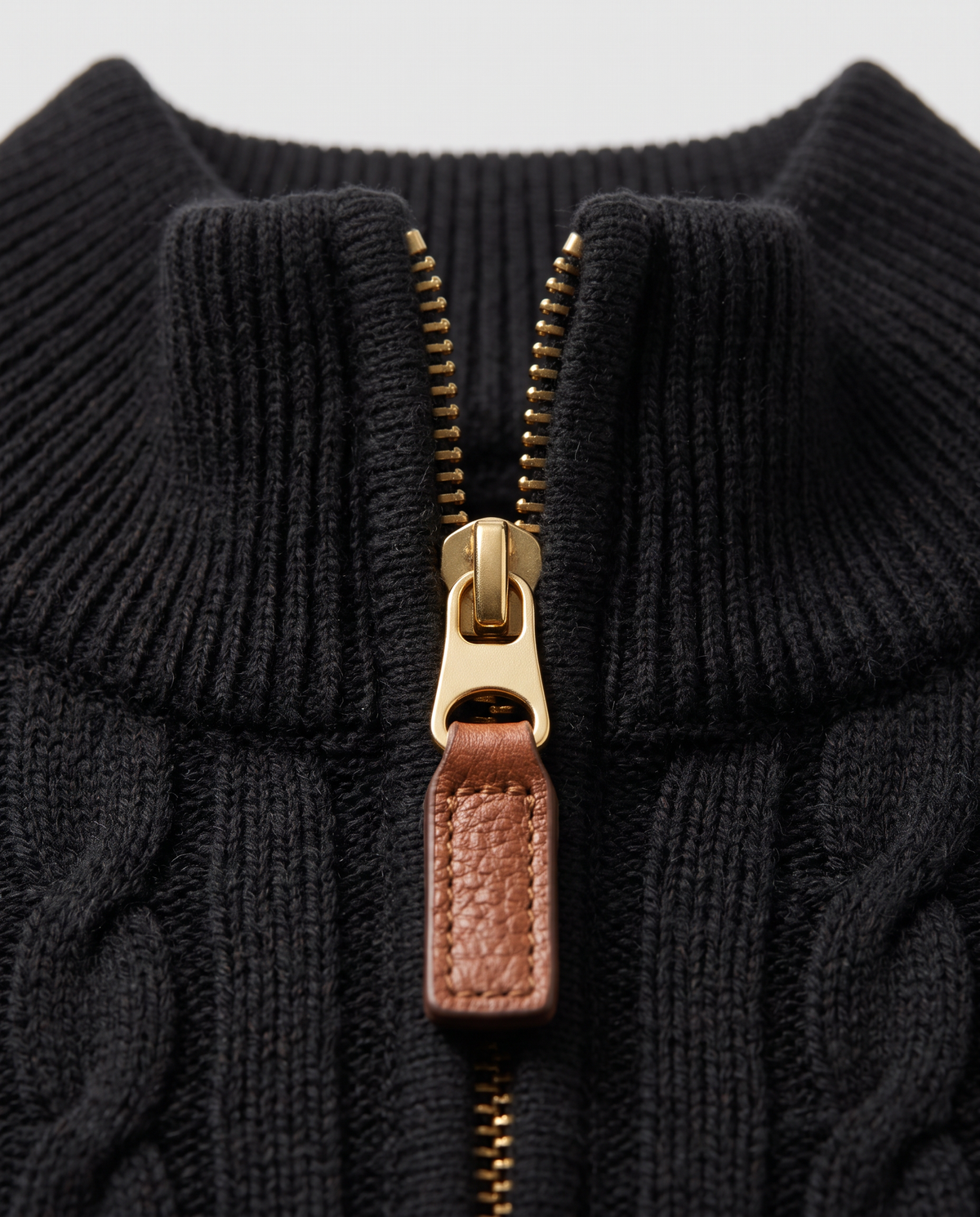 Virelle | Pull Homme Torsadé à Col Zippé