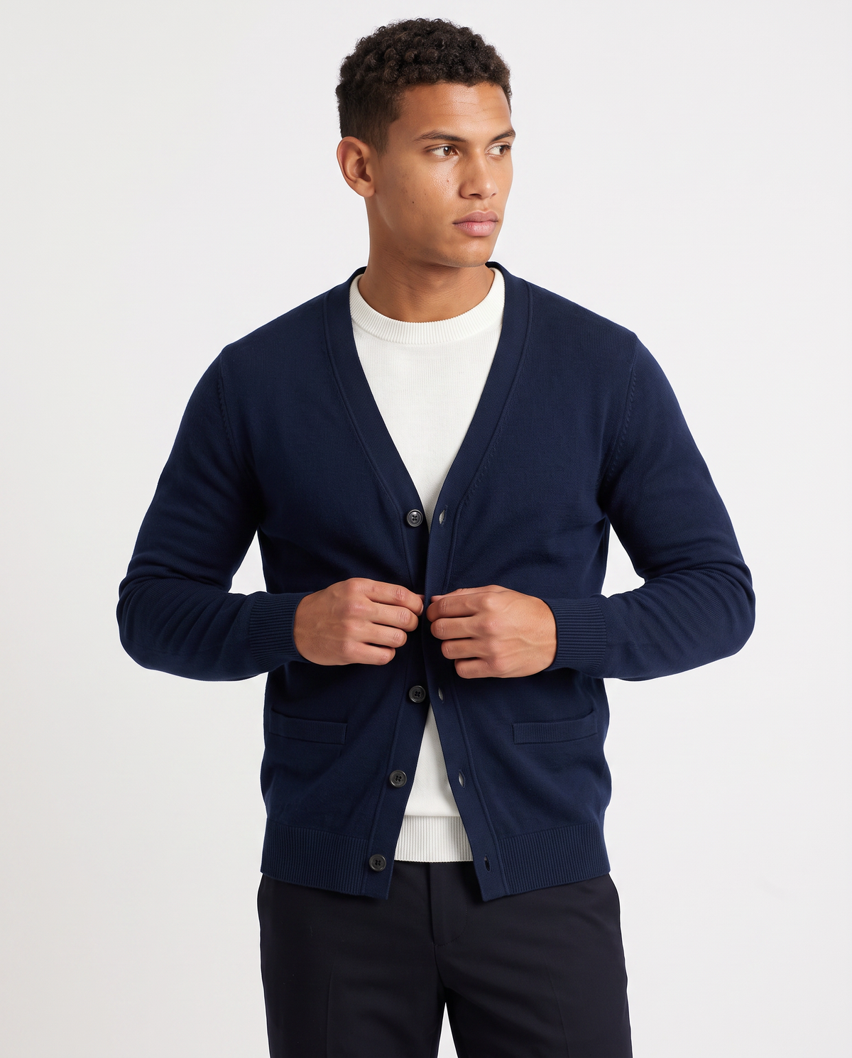 Virelle | Cardigan Homme Col V Boutonné