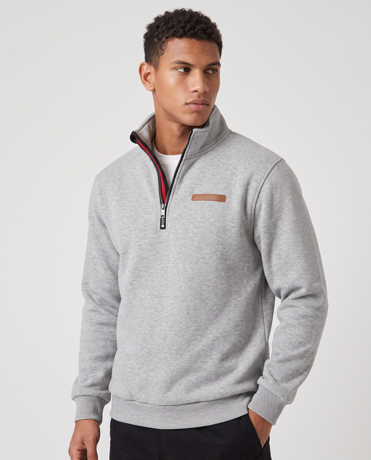 Virelle | Pull Homme à Col Montant Demi-Zip