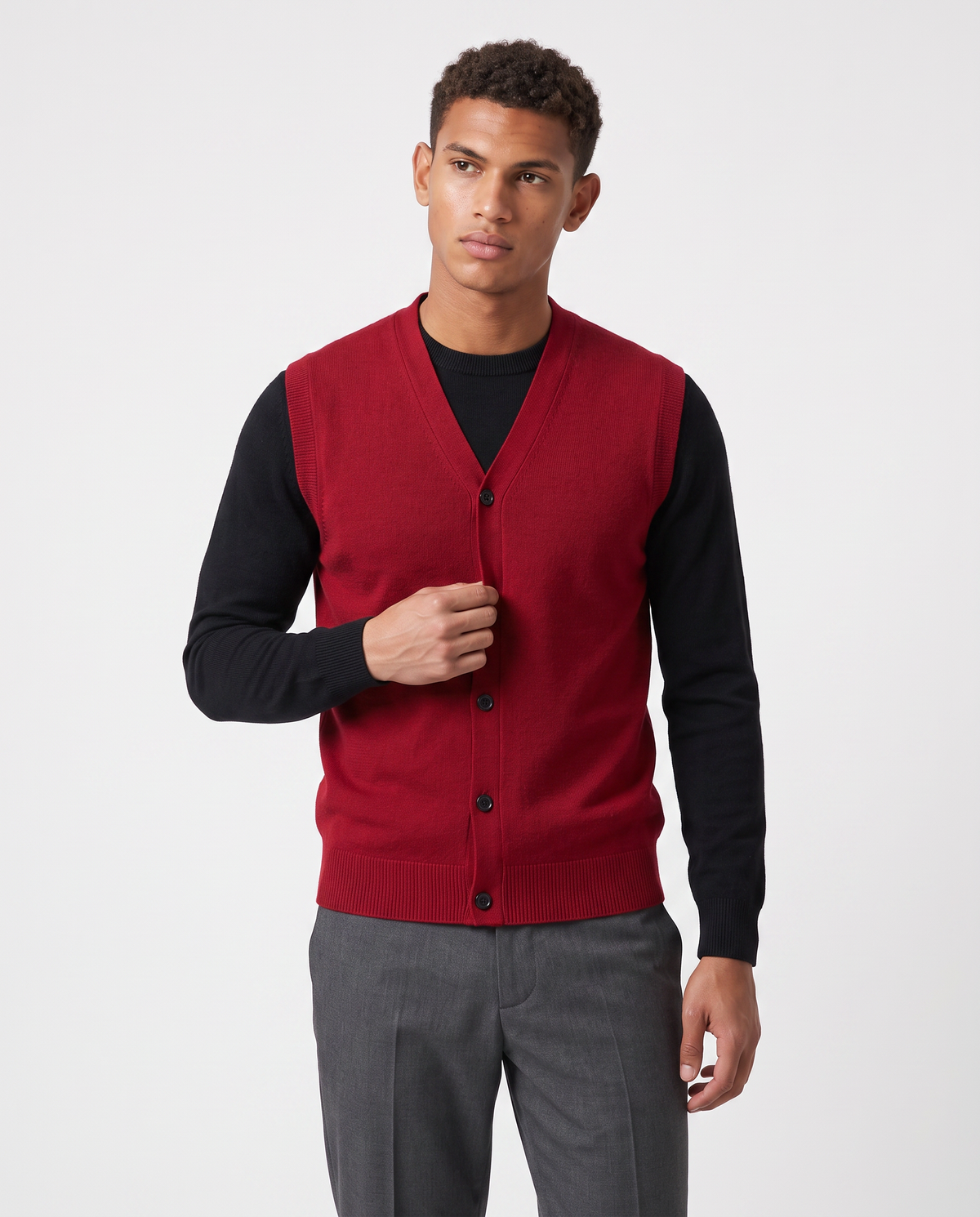 Virelle | Pull Sans Manches Homme Col V
