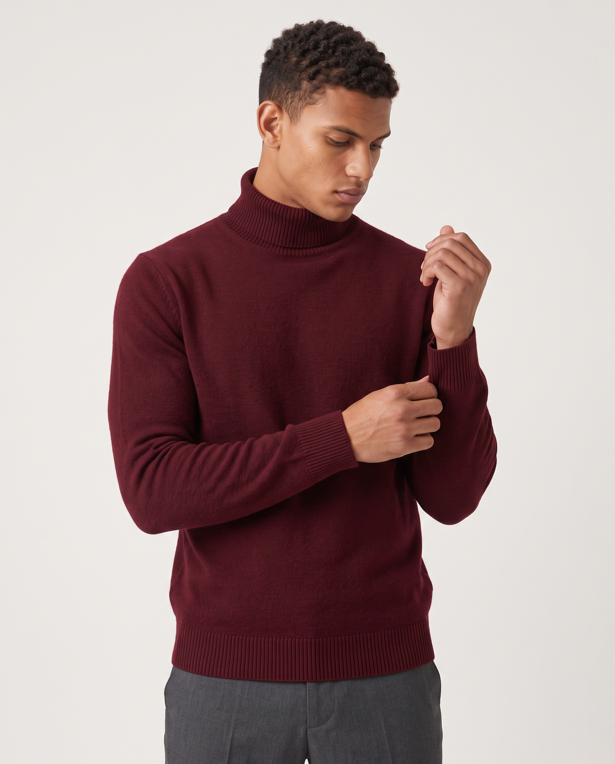 Virelle | Pull Col Roulé Homme en Maille