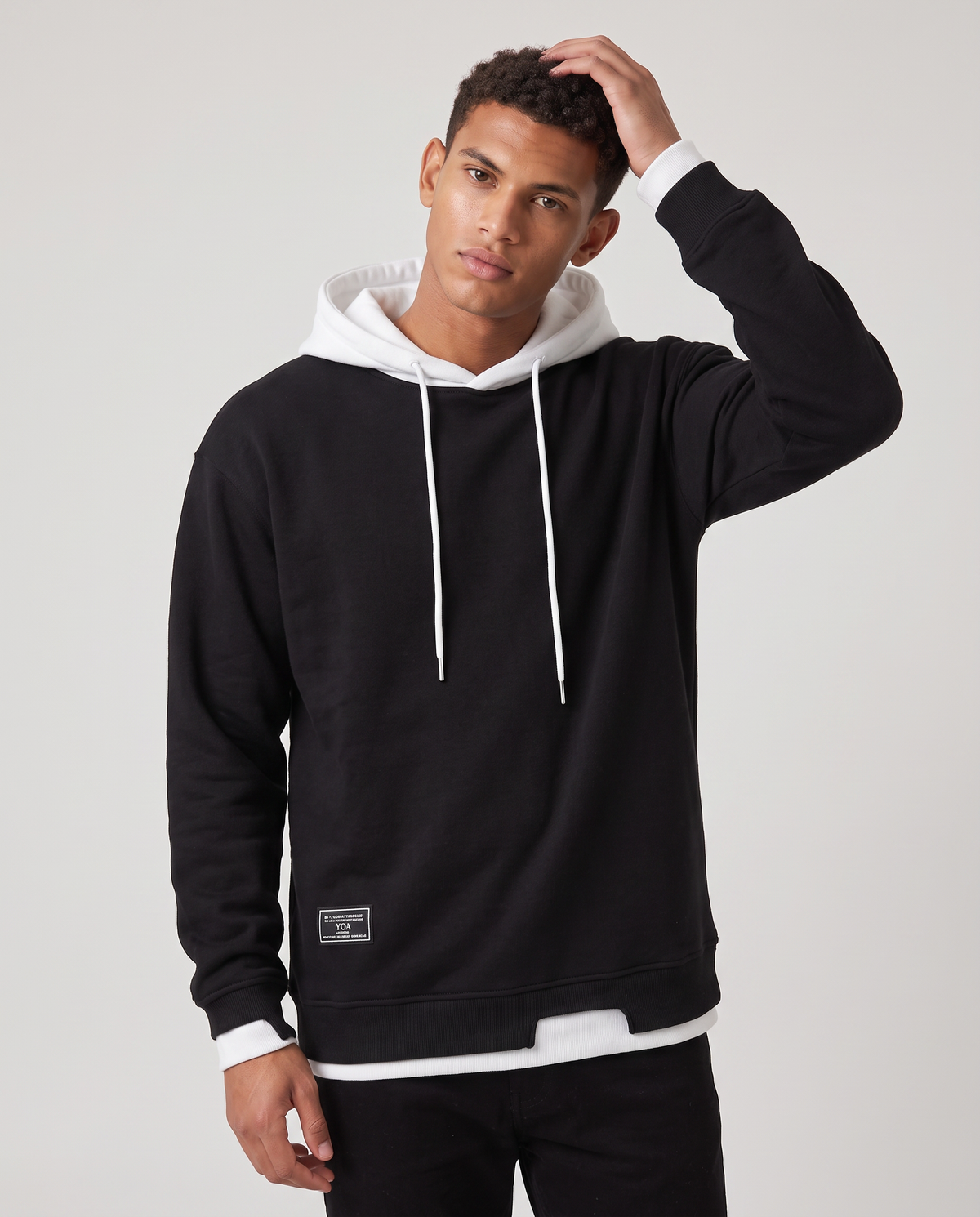 Virelle | Sweat à Capuche Homme Bicolore