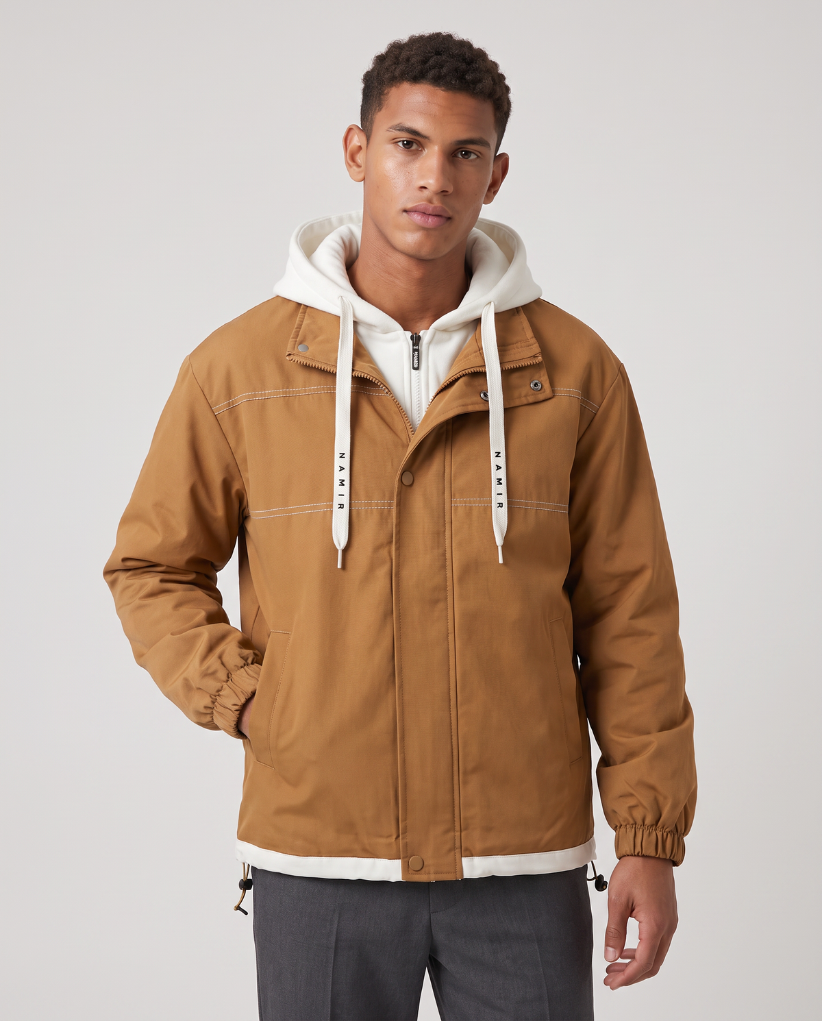 Virelle | Veste Homme à Capuche Bicolore