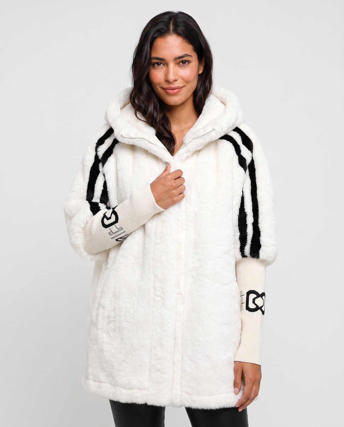 Virelle | Veste Teddy Femme à Capuche