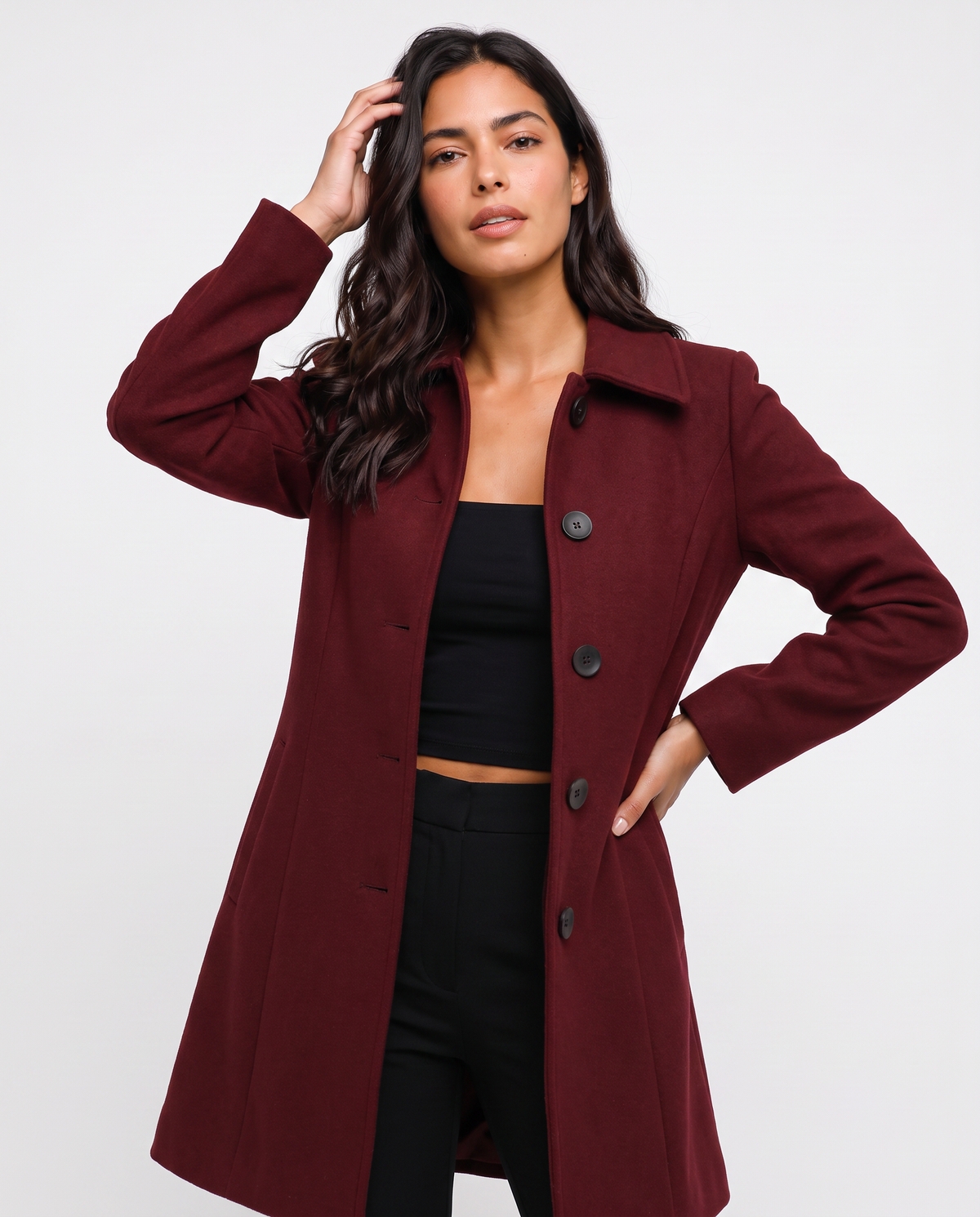Virelle | Manteau Femme Cintré à Boutons