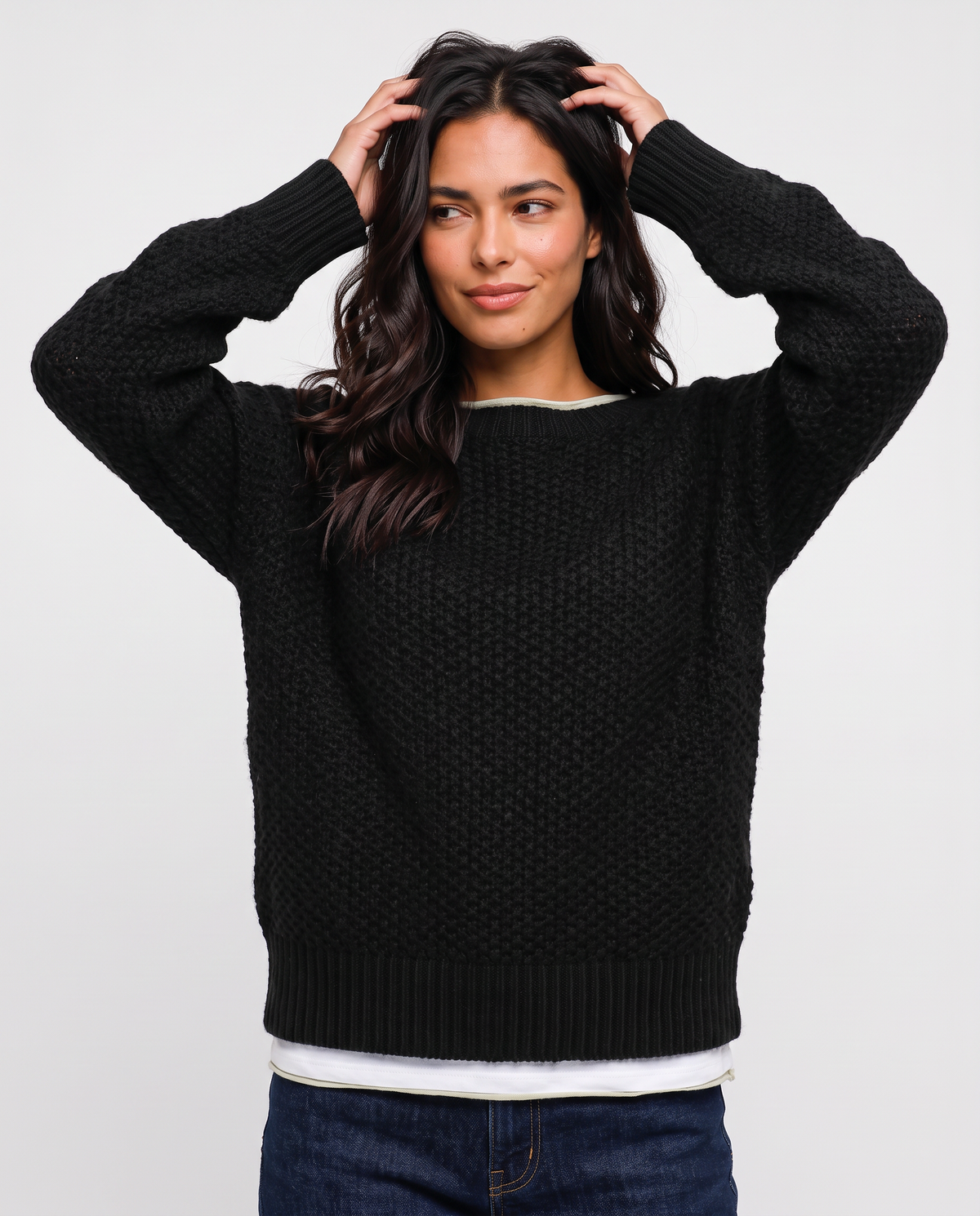 Virelle | Pull Femme Uni en Maille Douce