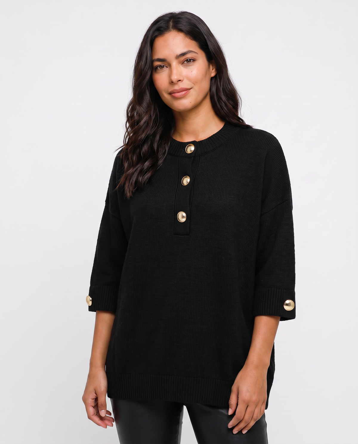Virelle | Pull Oversize Femme à Boutons