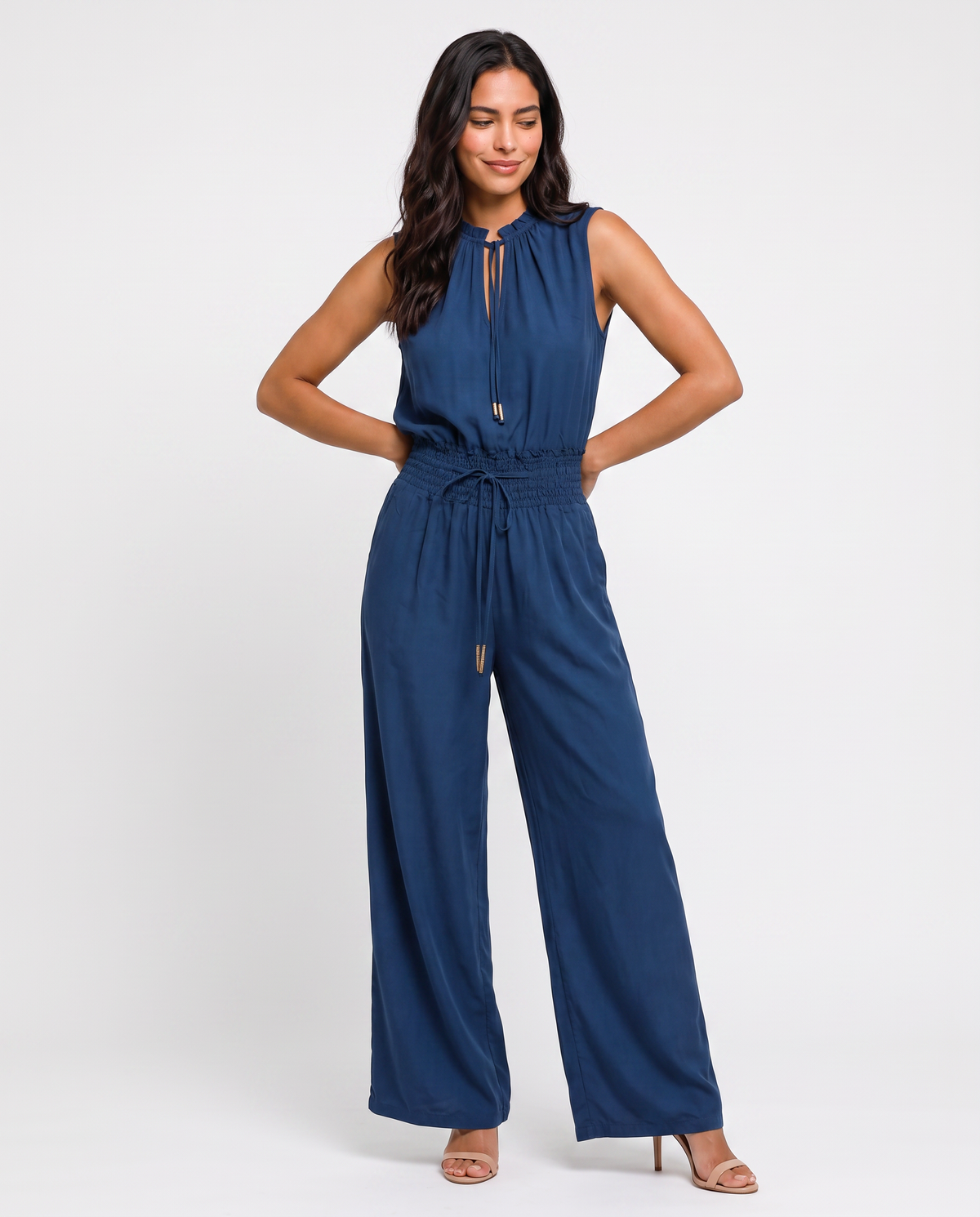 Virelle | Combinaison Femme Sans Manches à Jambes Larges