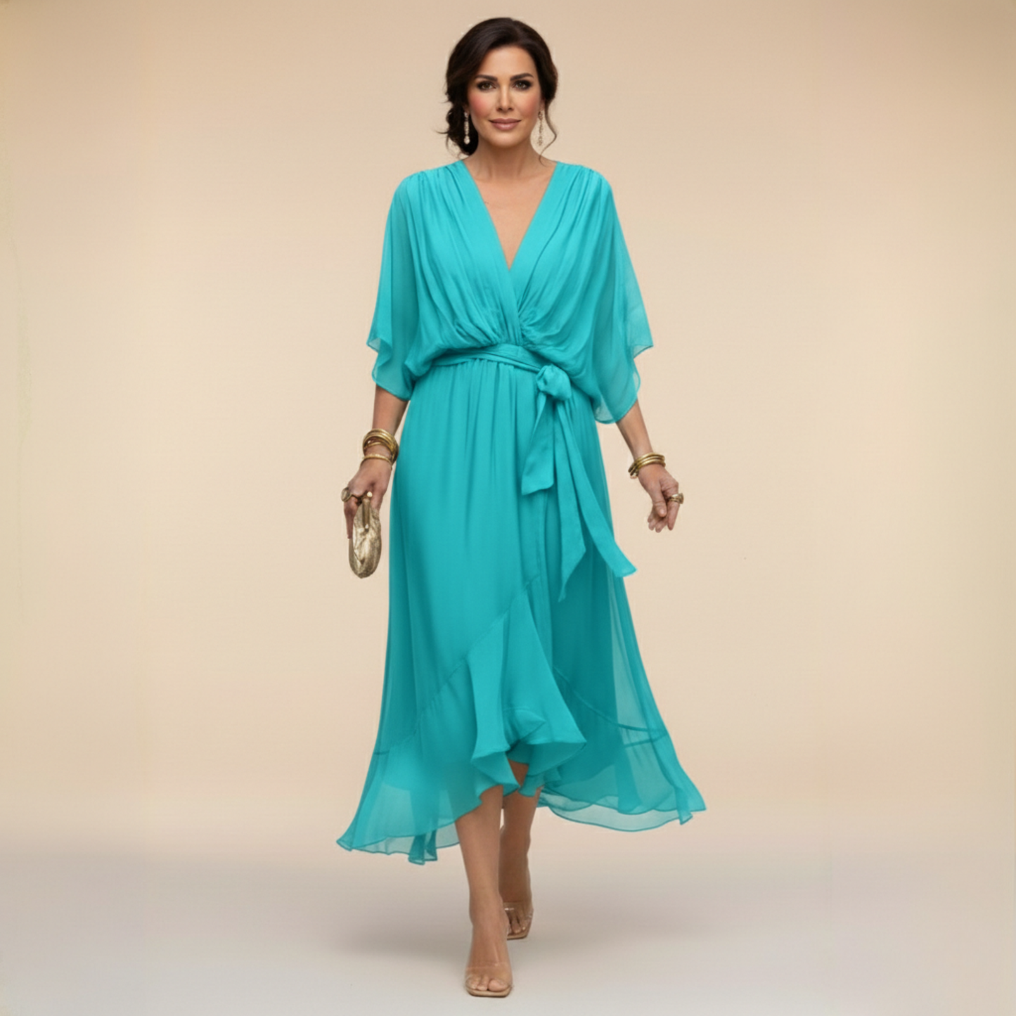 Serena | Robe Chiffon Élégante
