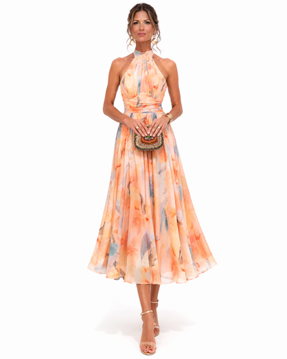 Belina | Robe Halter Flottante