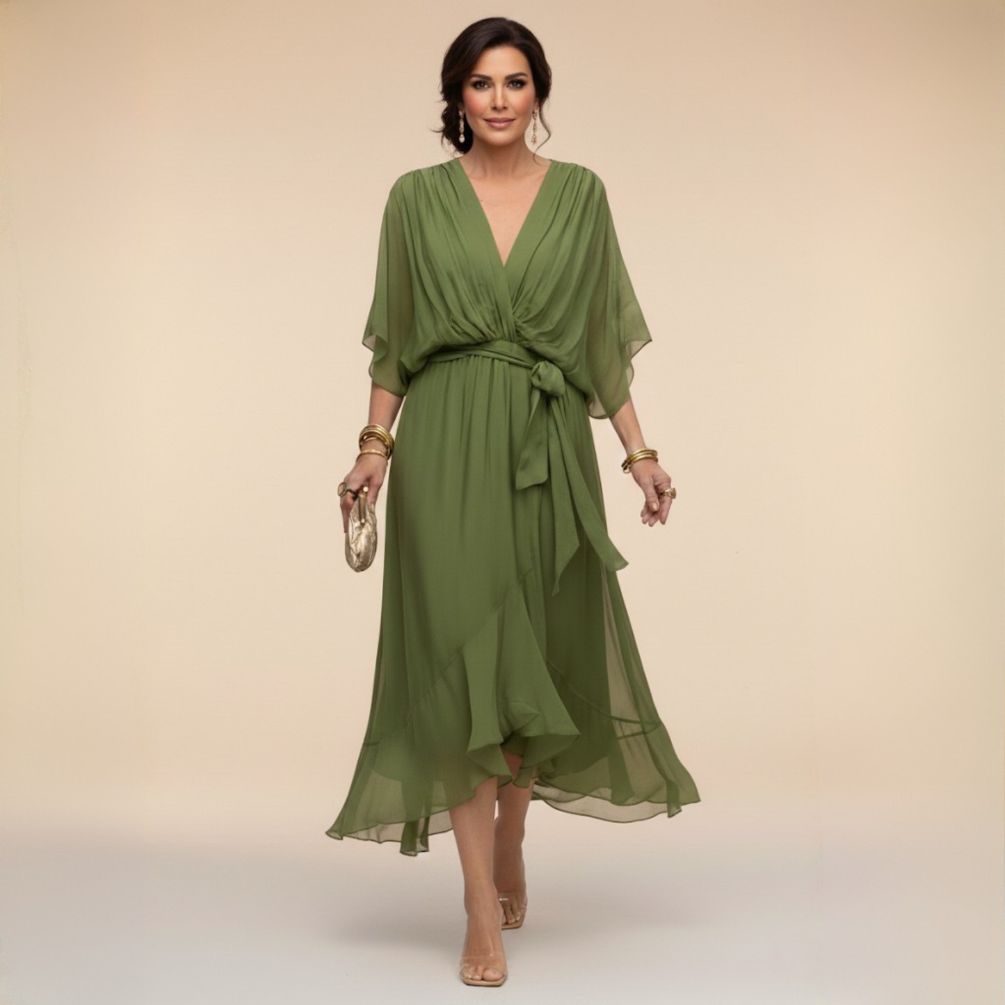 Serena | Robe Chiffon Élégante