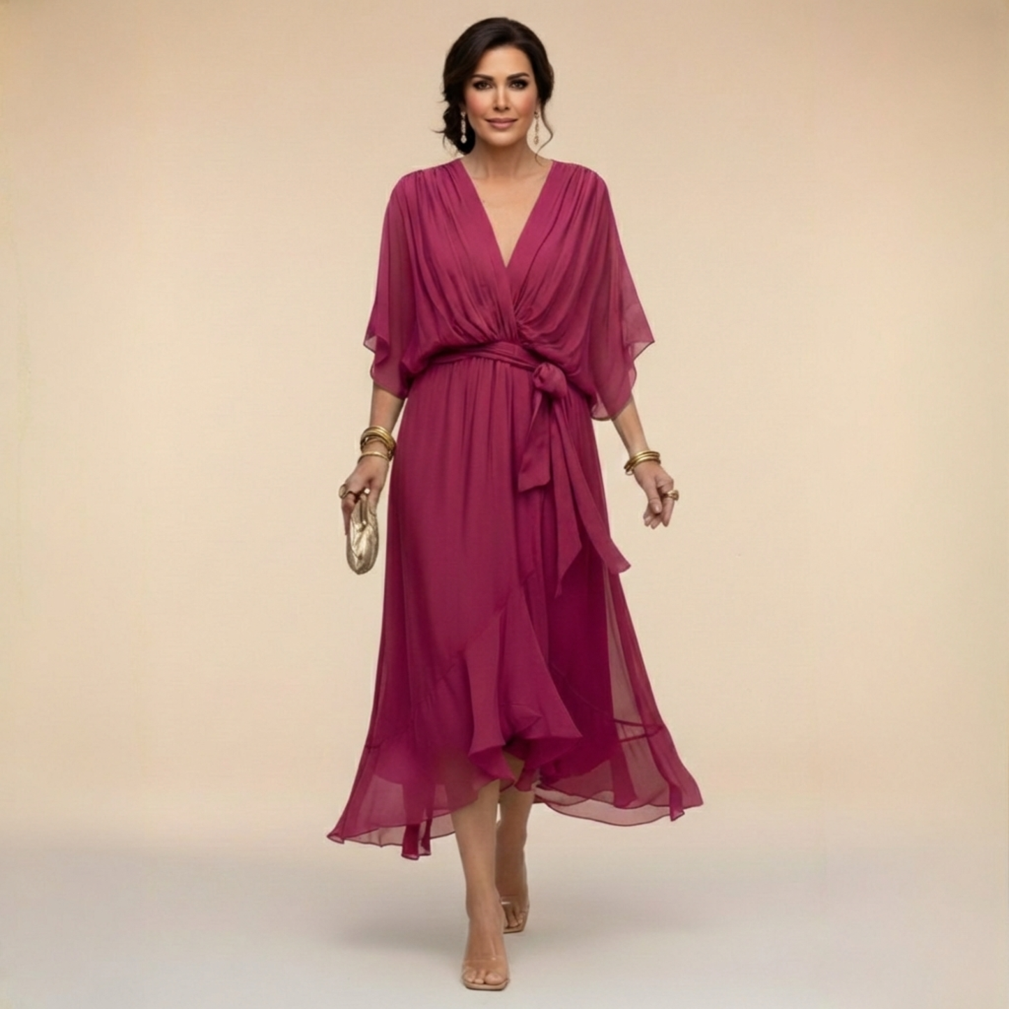 Serena | Robe Chiffon Élégante