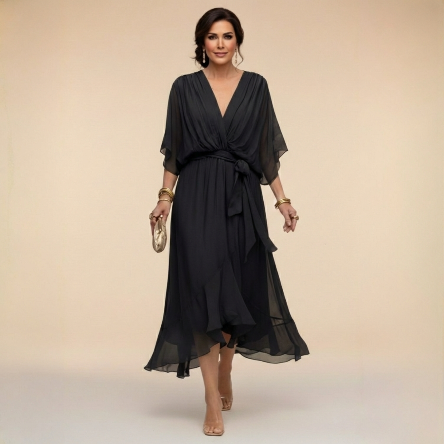 Serena | Robe Chiffon Élégante