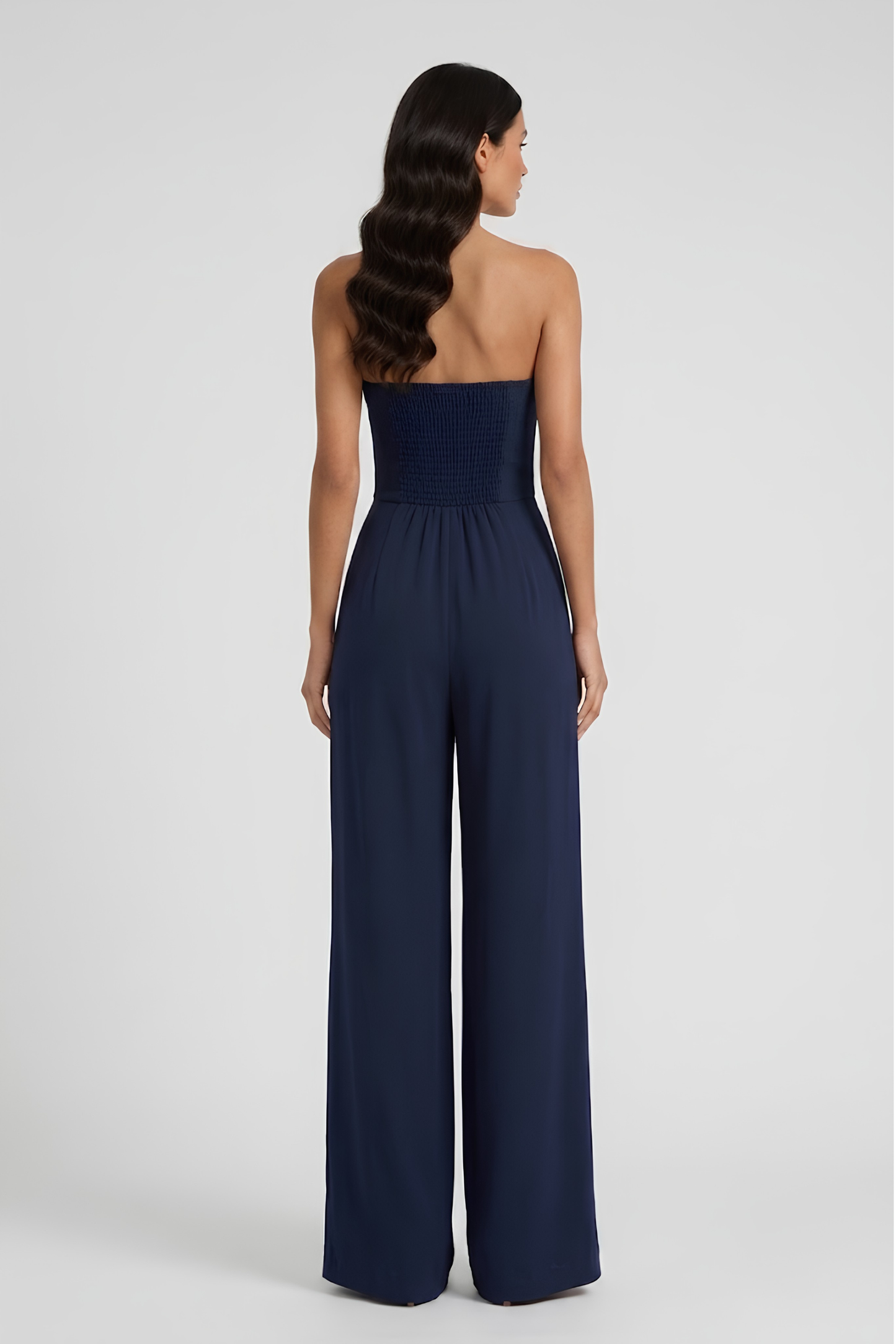 Virelle | Combinaison Noire Bustier À Coupe Ajustée