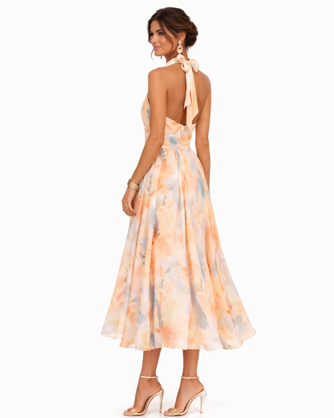 Belina | Robe Halter Flottante