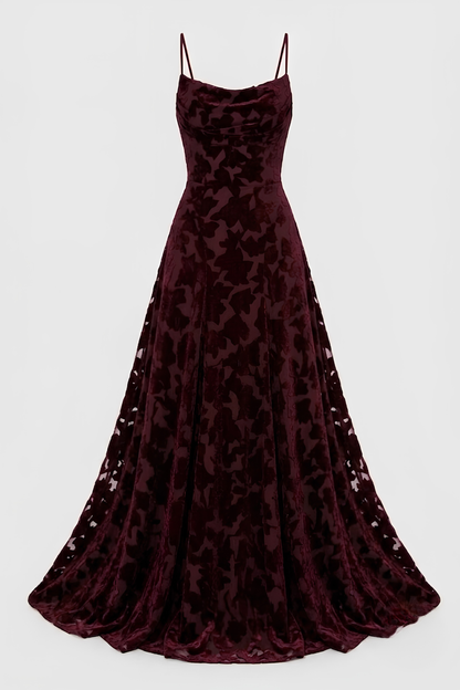 Virelle | Robe Longue Drapée À Encolure Cœur
