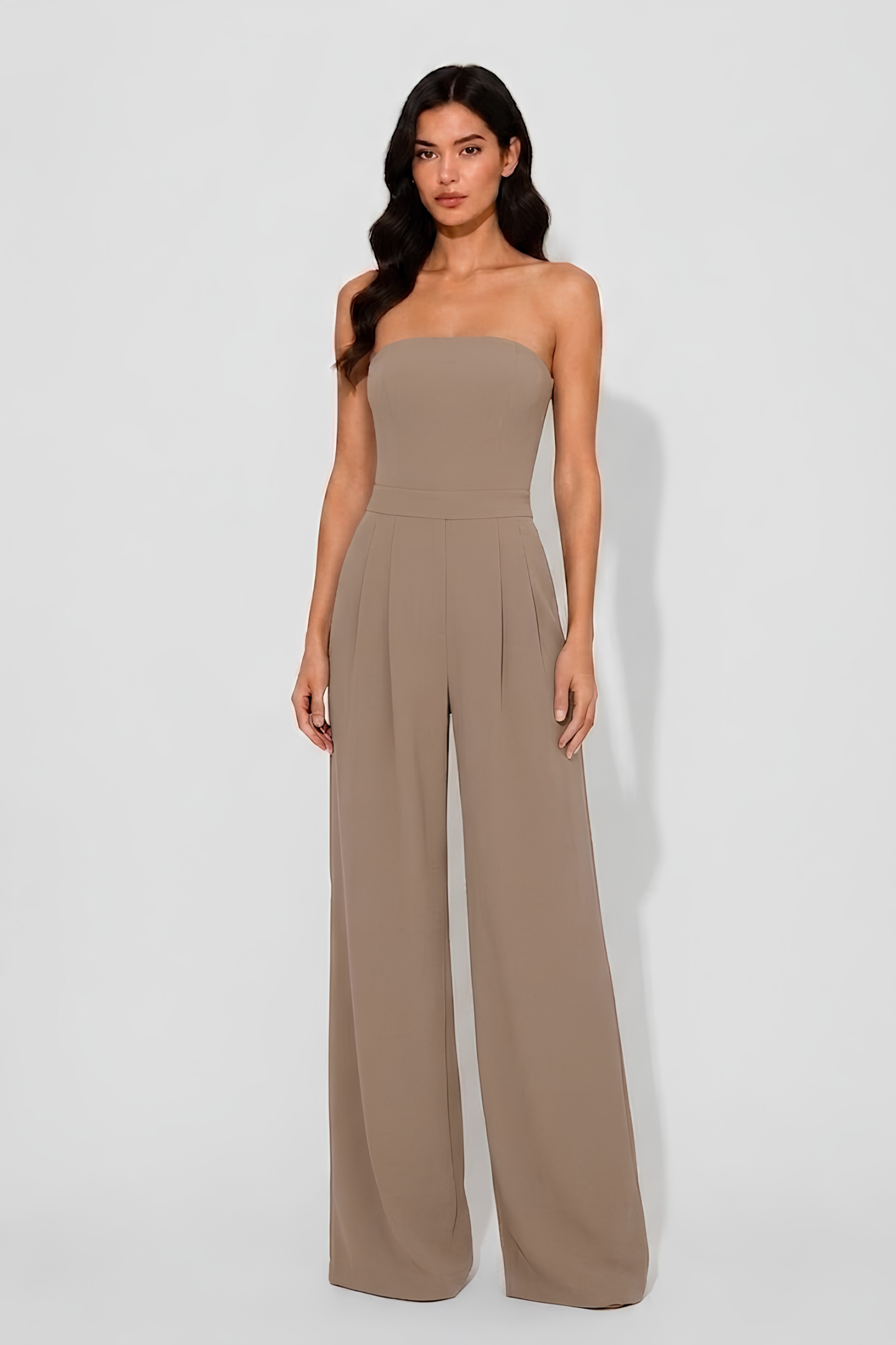 Virelle | Combinaison Noire Bustier À Coupe Ajustée