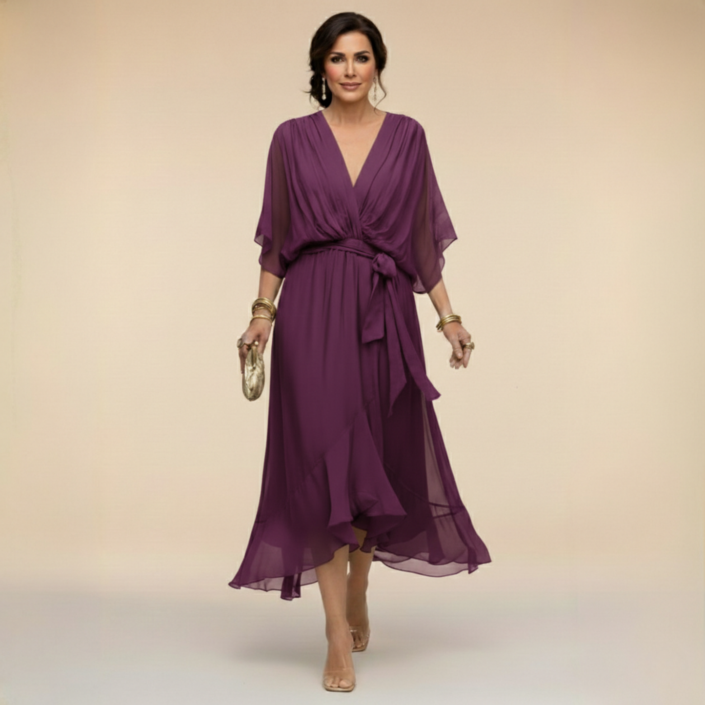 Serena | Robe Chiffon Élégante