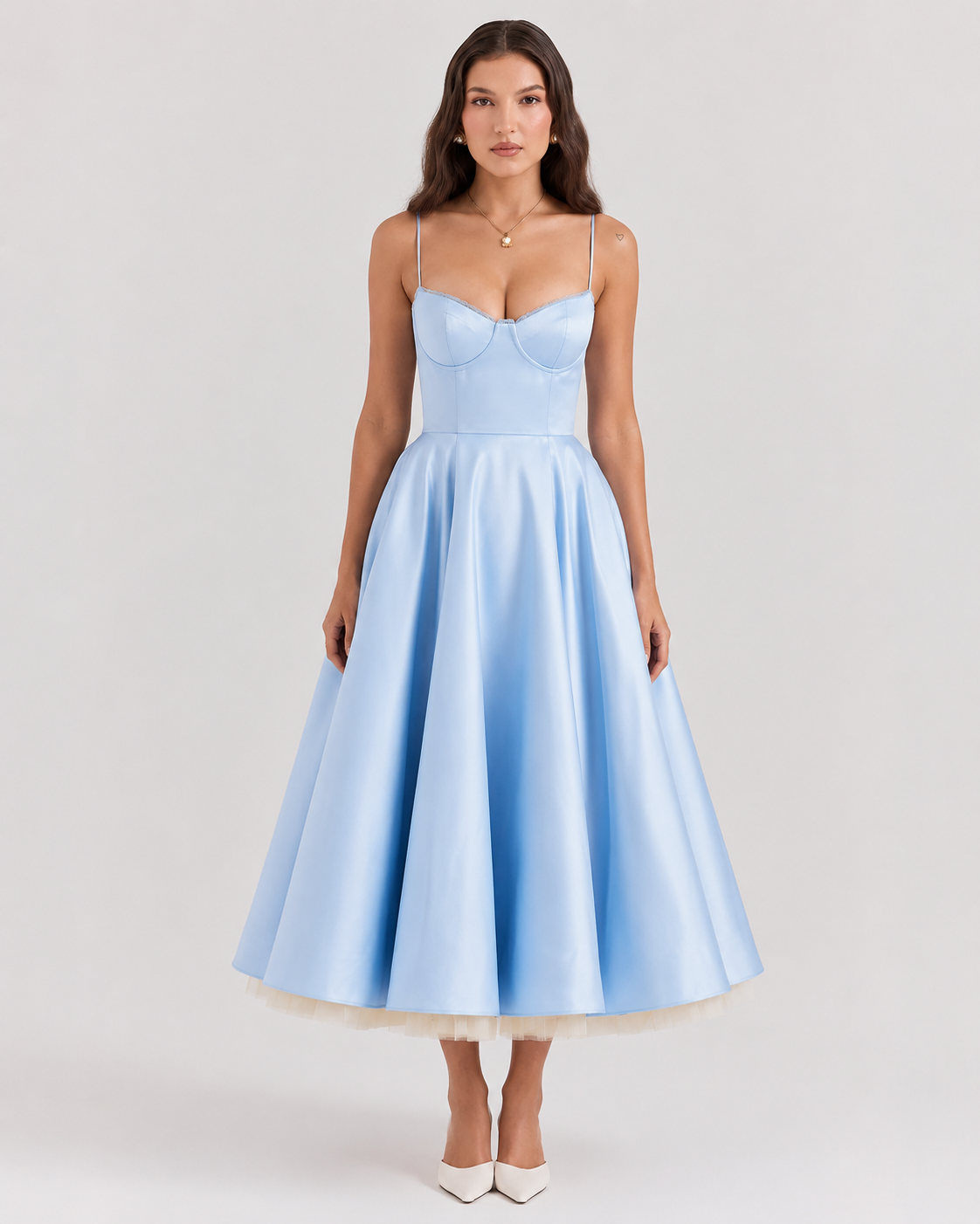 Virelle | Robe Midi Ajustée En Jersey
