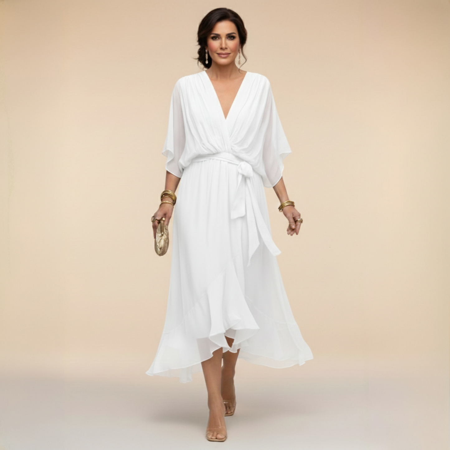 Serena | Robe Chiffon Élégante