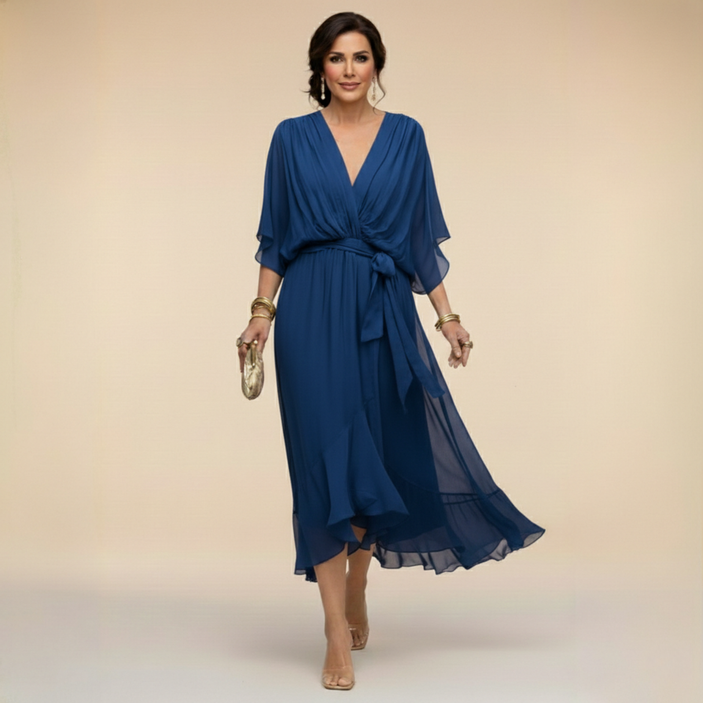 Serena | Robe Chiffon Élégante