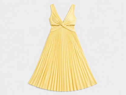 Virelle | Robe Longue Plissée À Coupe Fluide