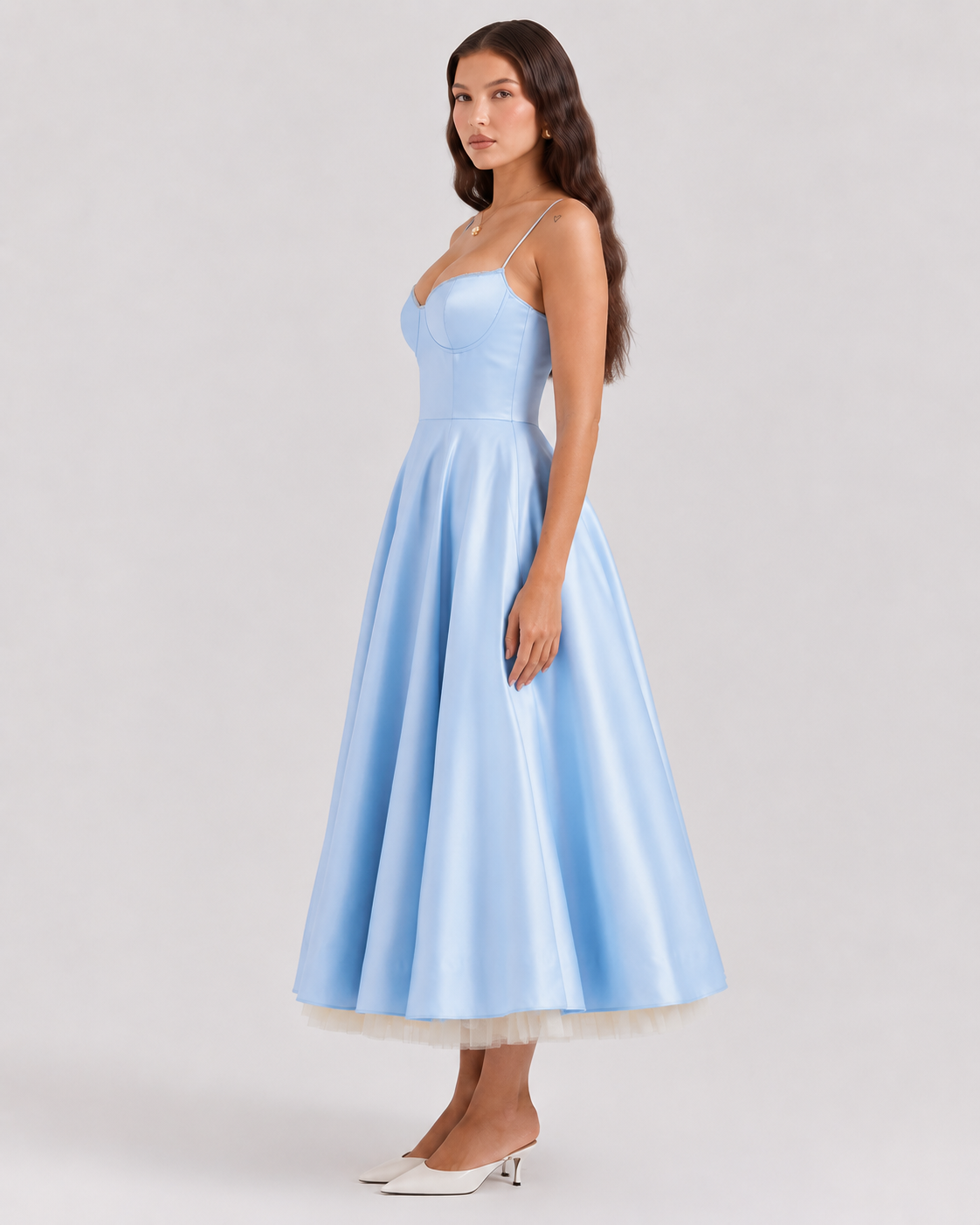 Virelle | Robe Midi Ajustée En Jersey