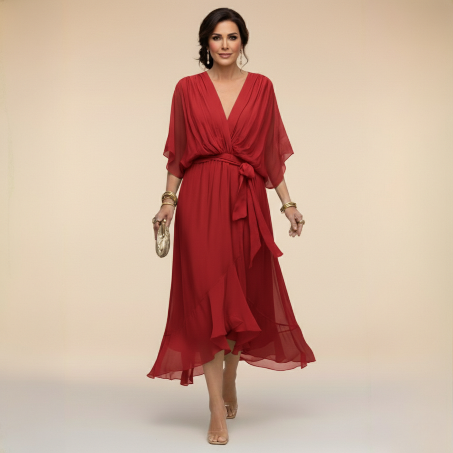 Serena | Robe Chiffon Élégante