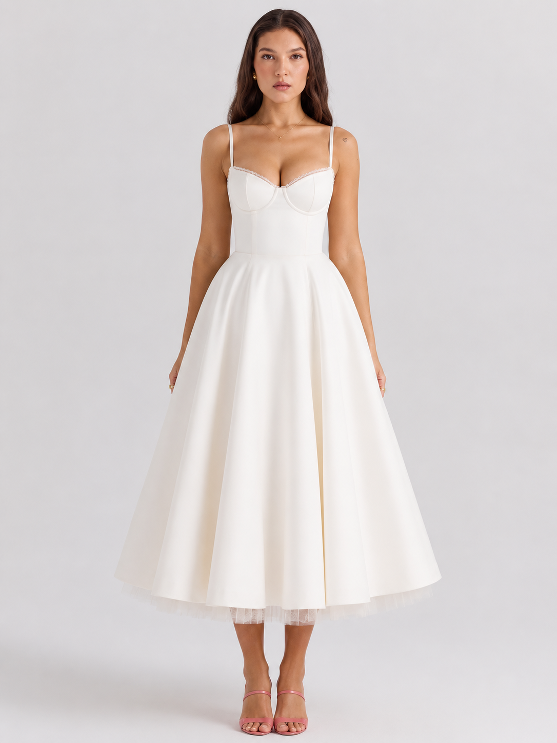 Virelle | Robe Midi Ajustée En Jersey