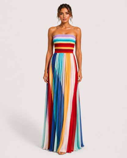 Virelle | Robe Longue Moderne À Coupe Fluide