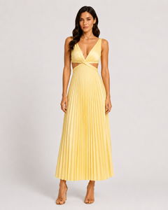 Virelle | Robe Longue Plissée À Coupe Fluide