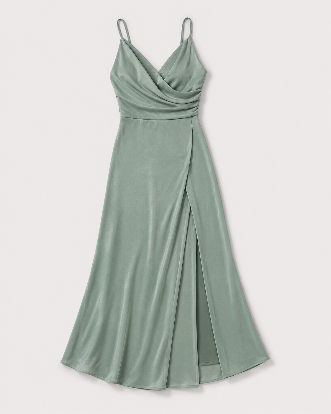 Virelle | Robe Longue Satinée À Coupe Ajustée