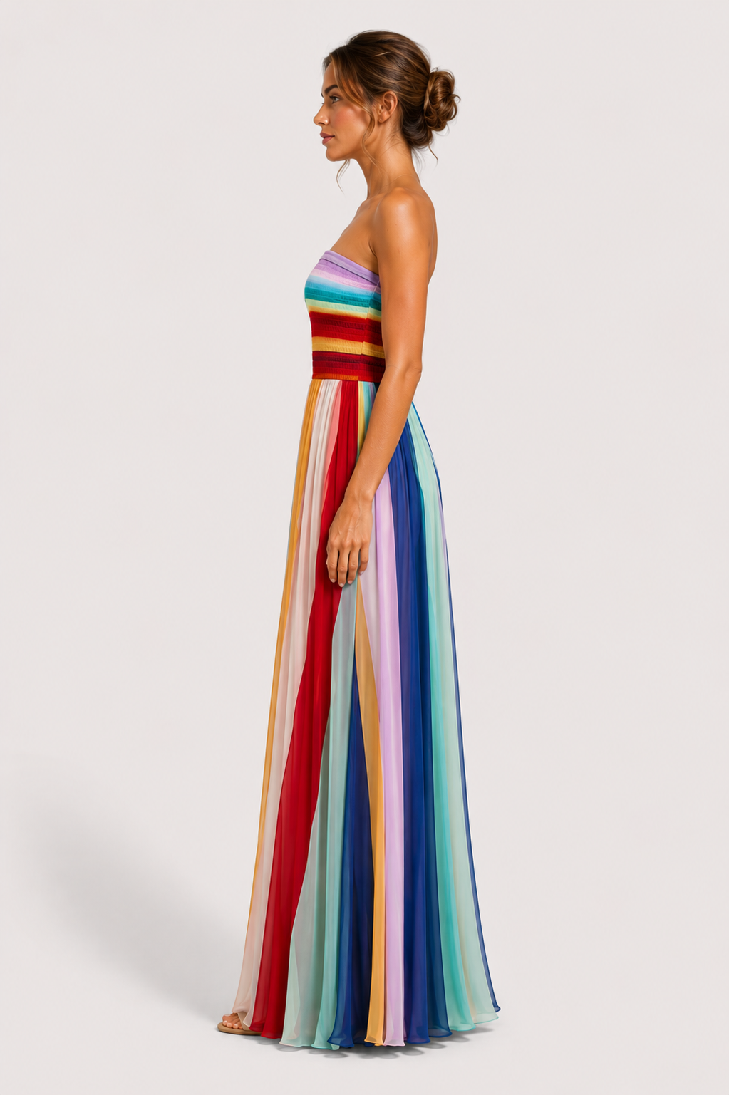 Virelle | Robe Longue Moderne À Coupe Fluide
