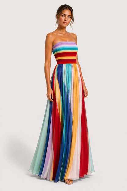 Virelle | Robe Longue Moderne À Coupe Fluide