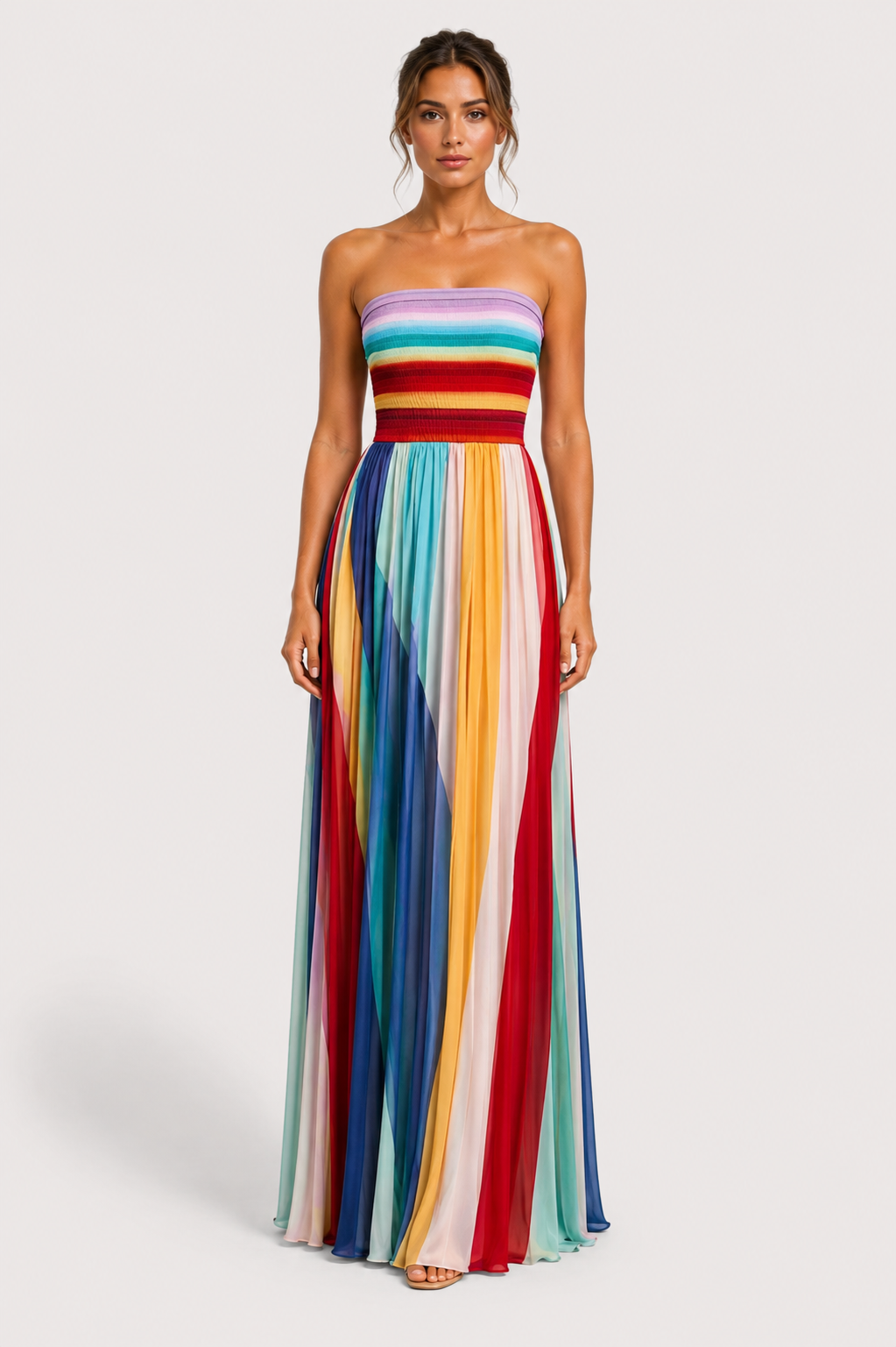 Virelle | Robe Longue Moderne À Coupe Fluide