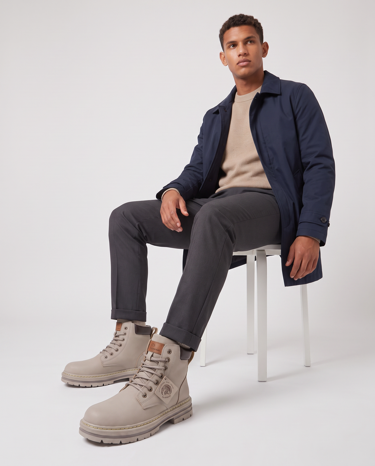 Virelle | Bottines Homme à Lacets et Semelle Épaisse