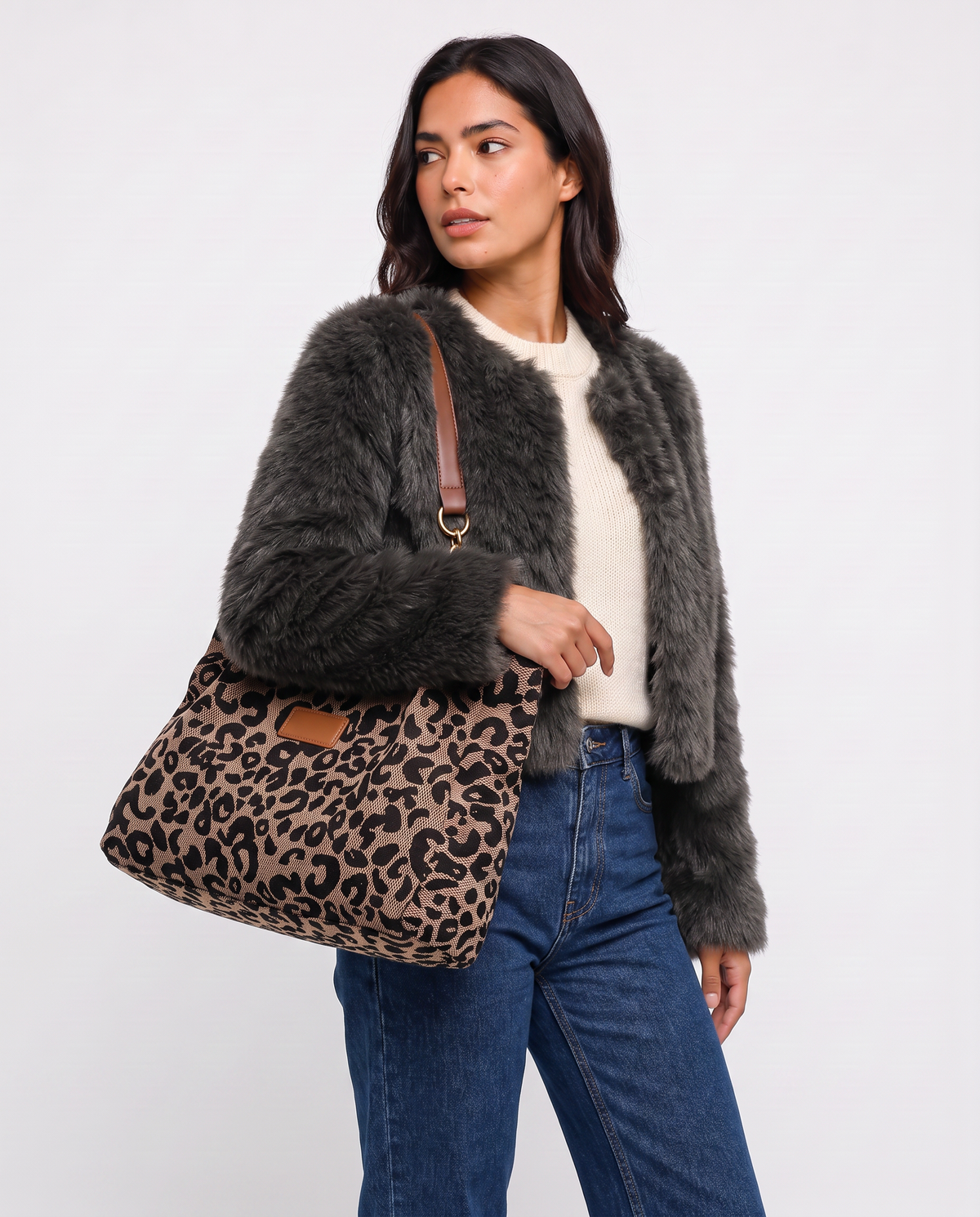 Virelle | Sac Cabas Femme Imprimé Léopard