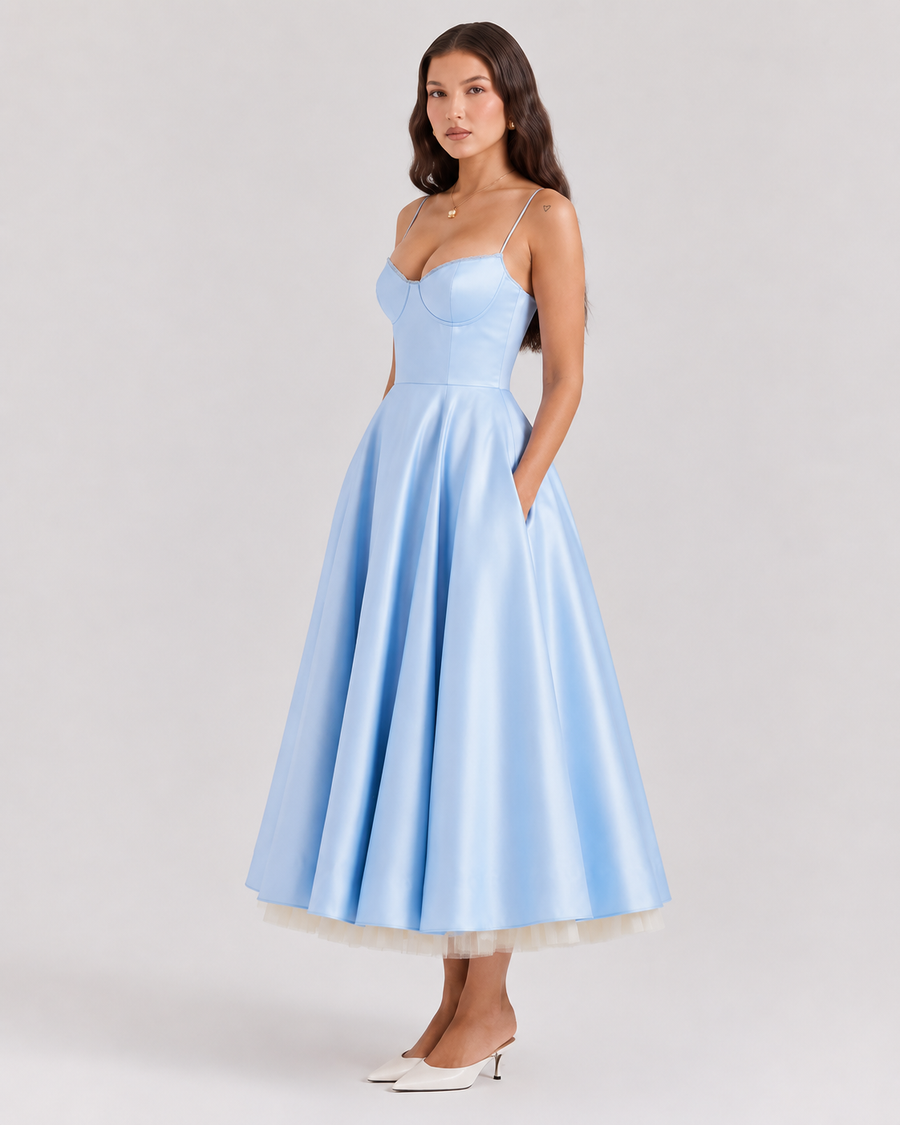 Virelle | Robe Midi Ajustée En Jersey