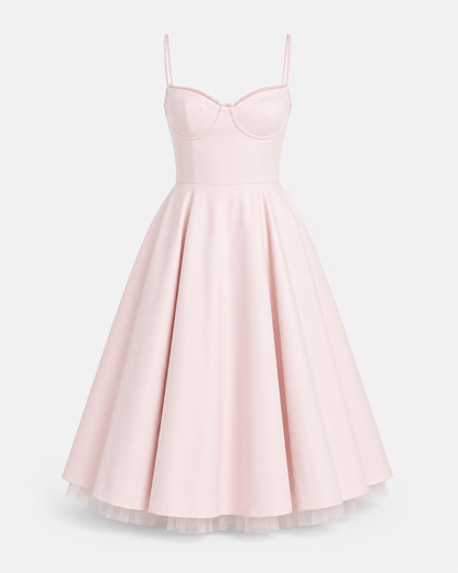 Virelle | Robe Midi Ajustée En Jersey