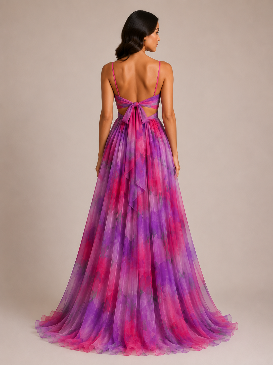 Virelle | Robe Longue Fleurie À Taille Haute Et Bretelles Réglables